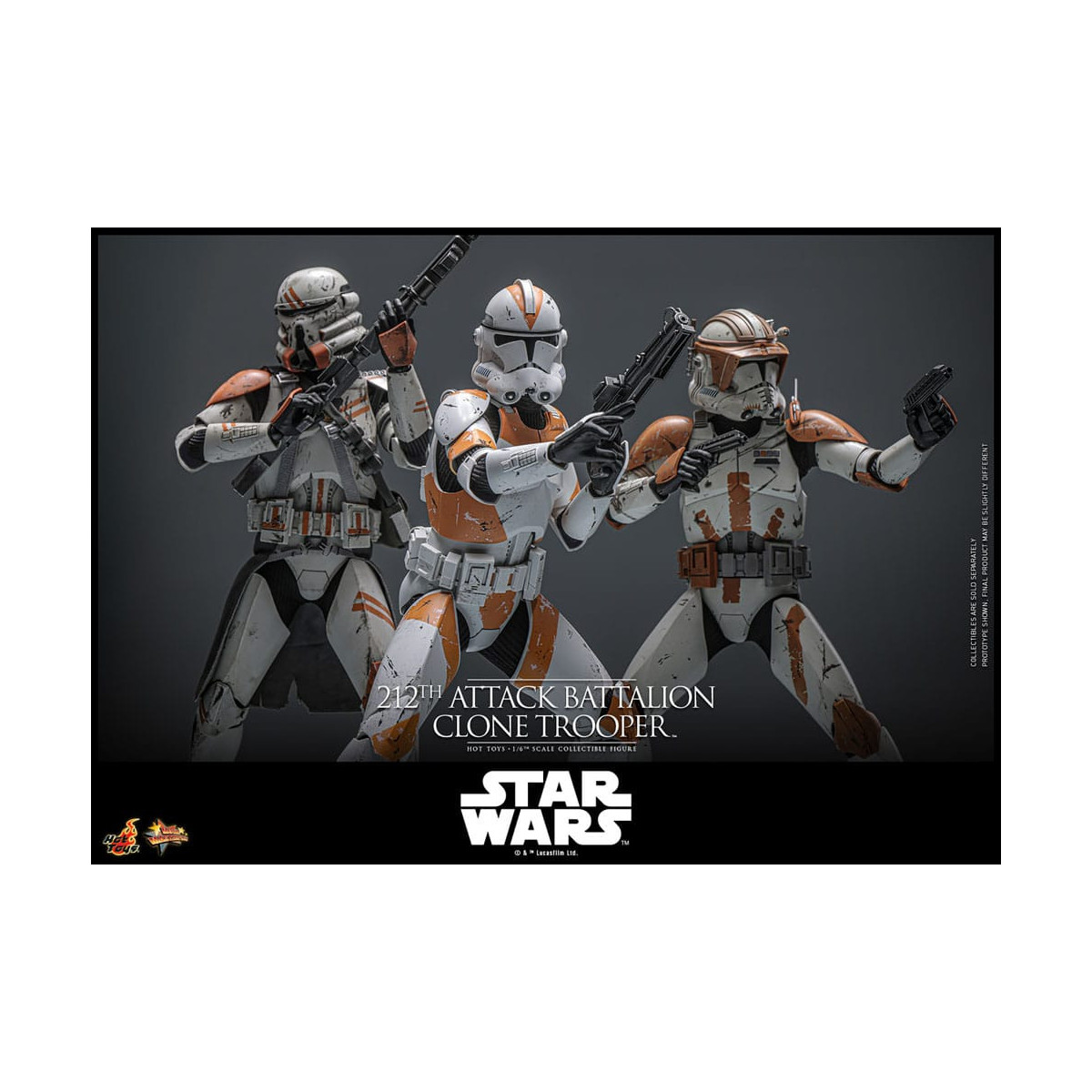 Hot Toys Star Wars - 104th Battalion Wolfpack Clone Trooper Deluxe Version - The Clone Wars 1/6 Figurine