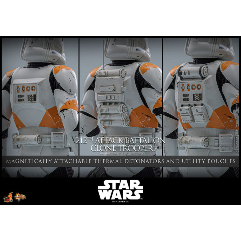Hot Toys Star Wars - 104th Battalion Wolfpack Clone Trooper Deluxe Version - The Clone Wars 1/6 Figurine