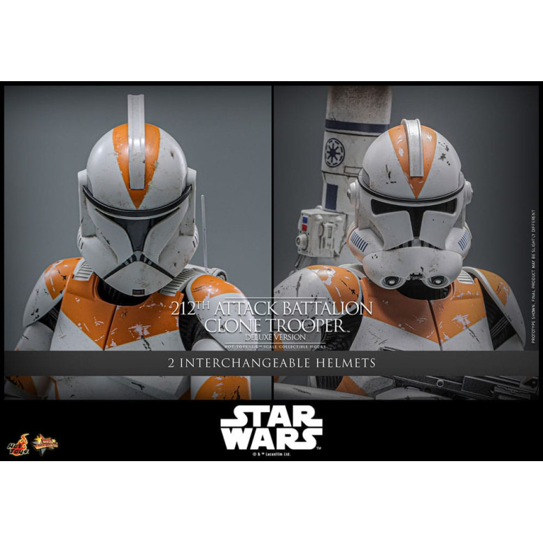 Hot Toys Star Wars - 212th Attack Battalion Clone Trooper Deluxe Version - The Clone Wars 1/6
