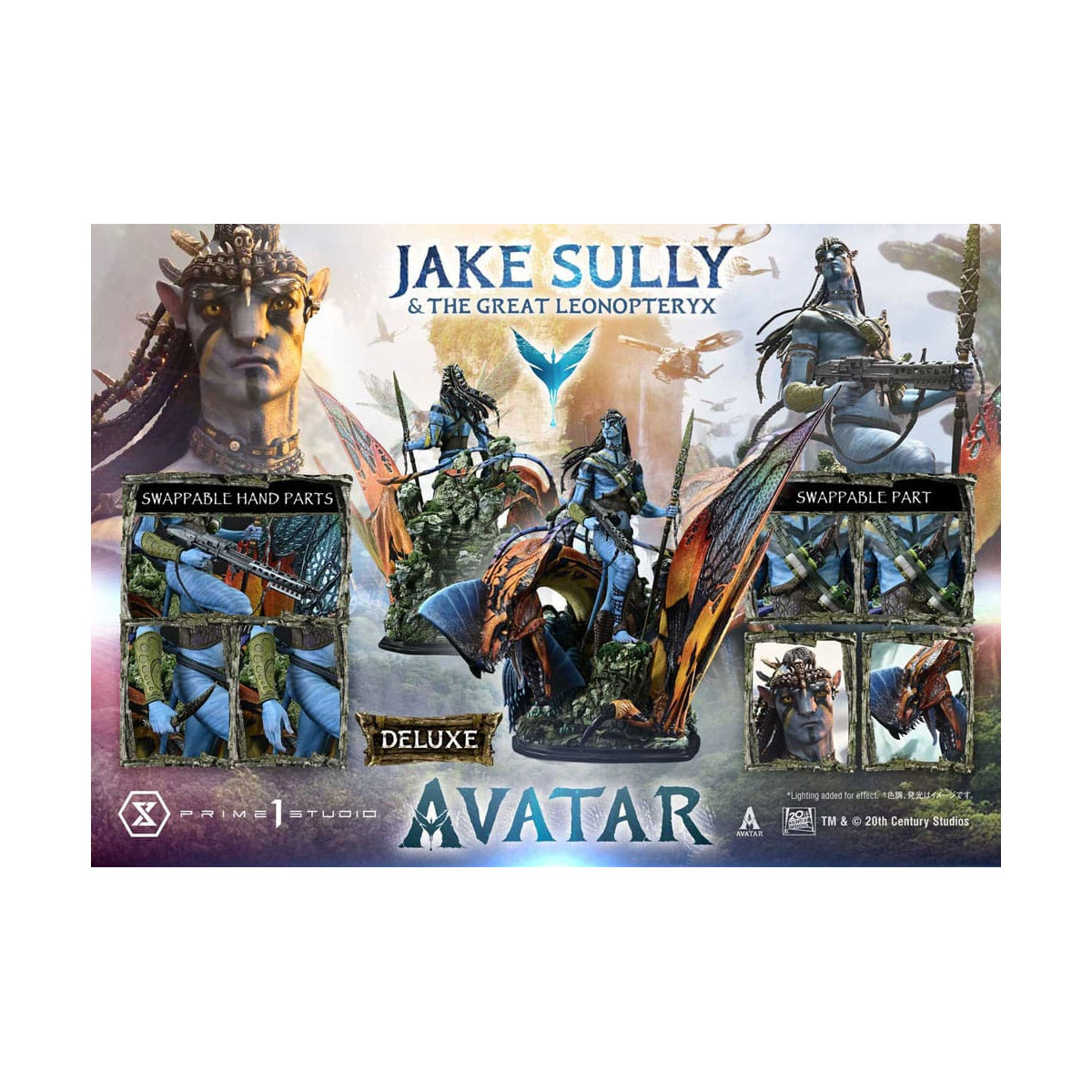 Prime 1 Studio Avatar - Jake Sully & The Great Leonopteryx Deluxe Version 1/4