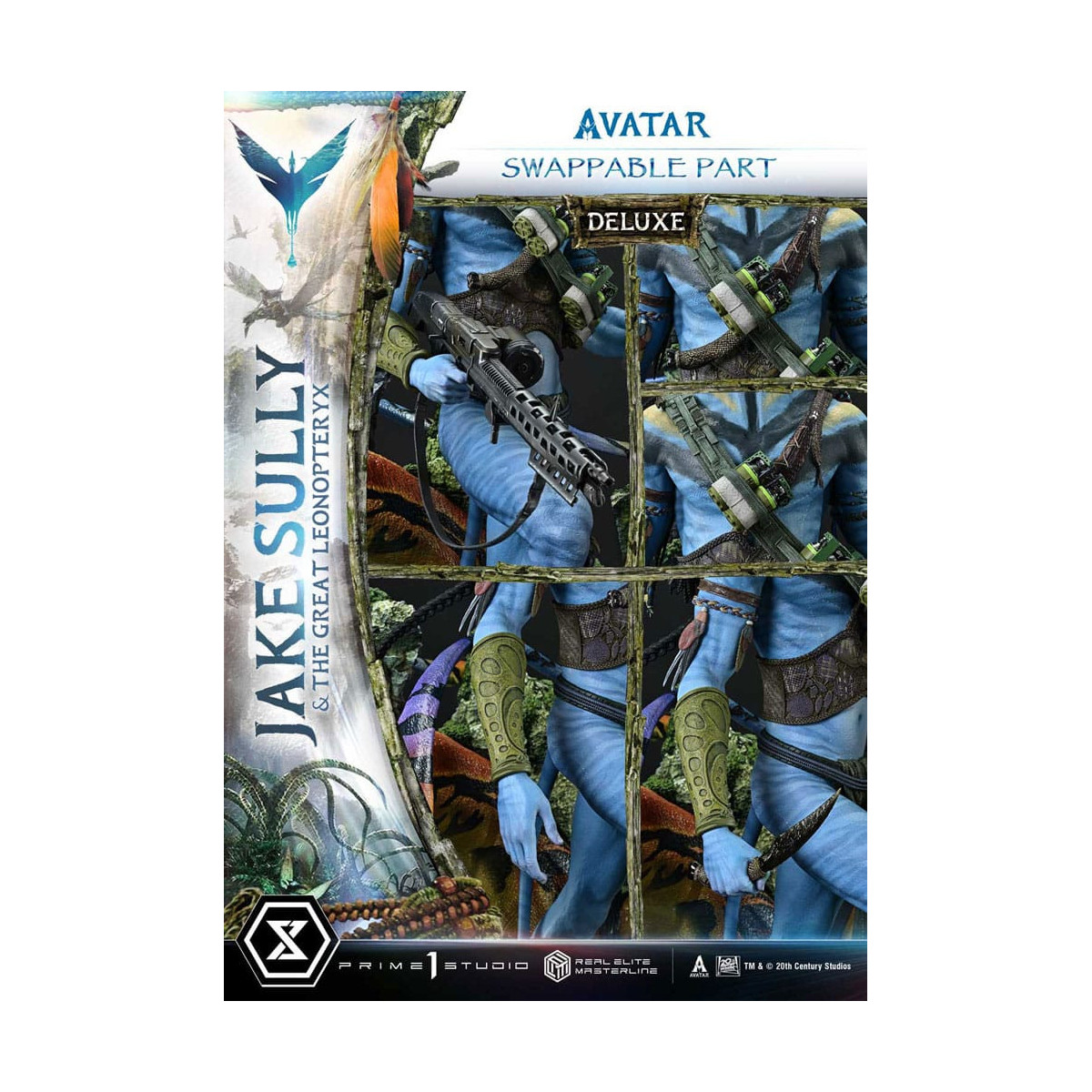 Prime 1 Studio Avatar - Jake Sully & The Great Leonopteryx Deluxe Version 1/4