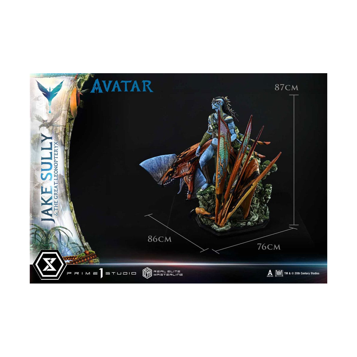 Prime 1 Studio Avatar - Jake Sully & The Great Leonopteryx Deluxe Version 1/4