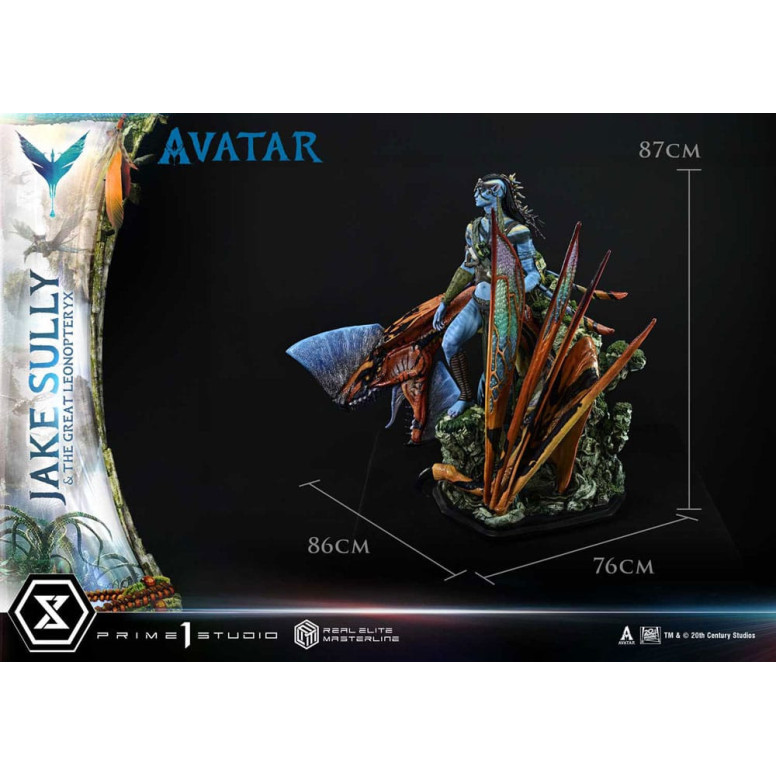 Prime 1 Studio Avatar - Jake Sully & The Great Leonopteryx Deluxe Version 1/4