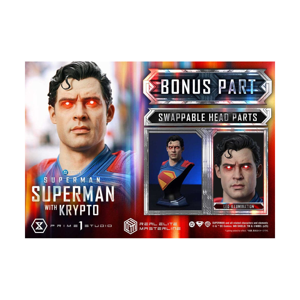 Prime 1 Studio - Superman with Krypto Bonus Version - Real Elite Masterline Series 1/3