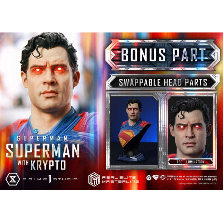 Prime 1 Studio - Superman with Krypto Bonus Version - Real Elite Masterline Series 1/3