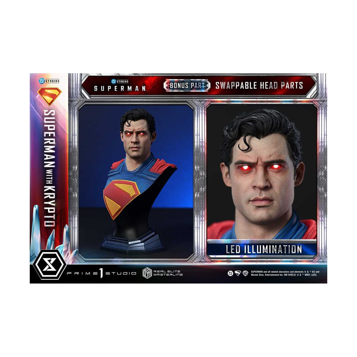 Prime 1 Studio - Superman with Krypto Bonus Version - Real Elite Masterline Series 1/3