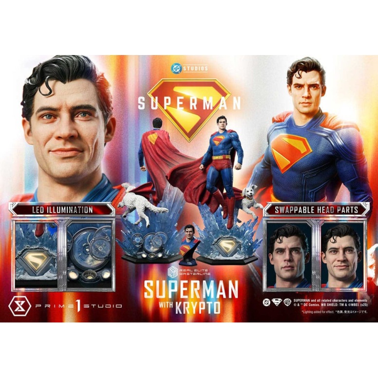 Prime 1 Studio - Superman with Krypto Bonus Version - Real Elite Masterline Series 1/3