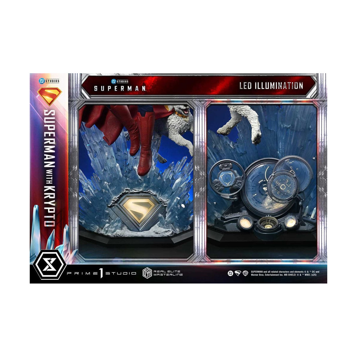 Prime 1 Studio - Superman with Krypto Bonus Version - Real Elite Masterline Series 1/3