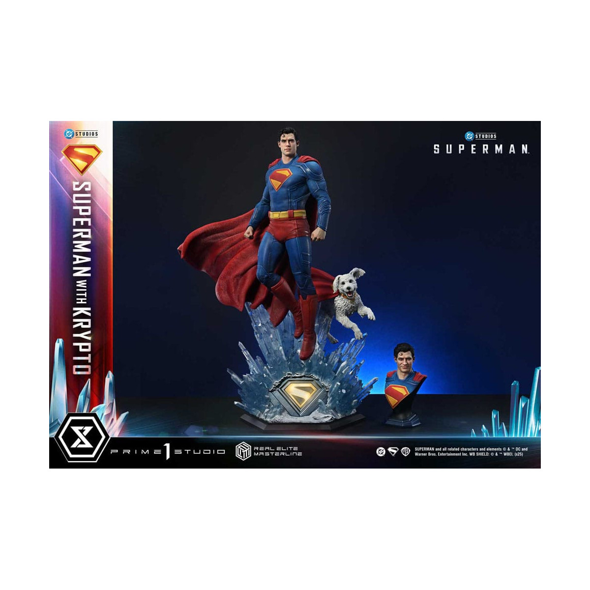 Prime 1 Studio - Superman with Krypto Bonus Version - Real Elite Masterline Series 1/3