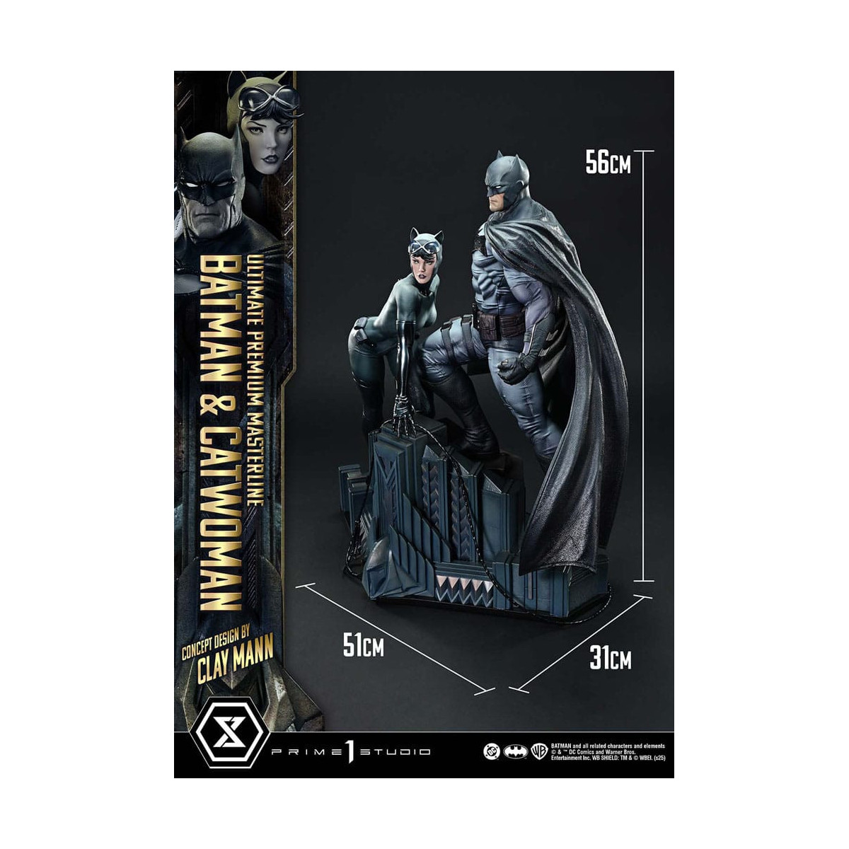 Prime 1 Studio - Batman & Catwoman (Concept Design by Clay Mann) - Ultimate Premium Masterline Series 1/4