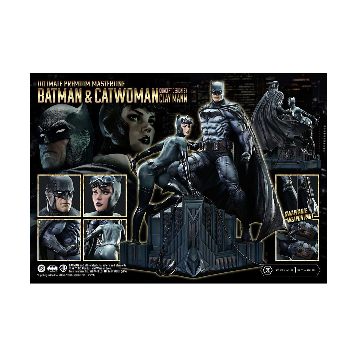 Prime 1 Studio - Batman & Catwoman (Concept Design by Clay Mann) Bonus Version - Ultimate Premium Masterline Series 1/4