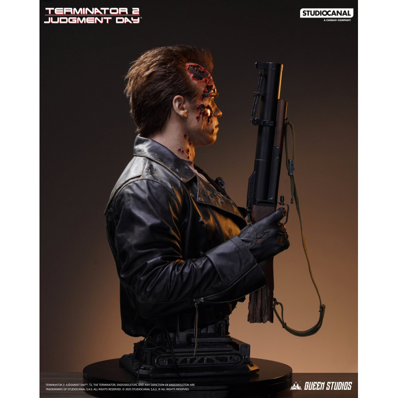 Queen Studios - T-800 Battle Damaged Life-Size Bust - The Terminator 2