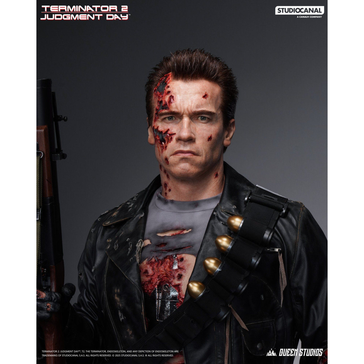 Queen Studios - T-800 Battle Damaged Life-Size Bust - The Terminator 2