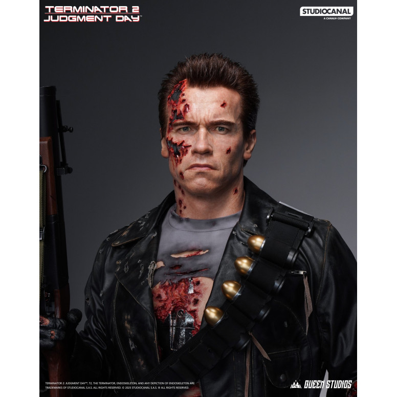 Queen Studios - T-800 Battle Damaged Life-Size Bust - The Terminator 2