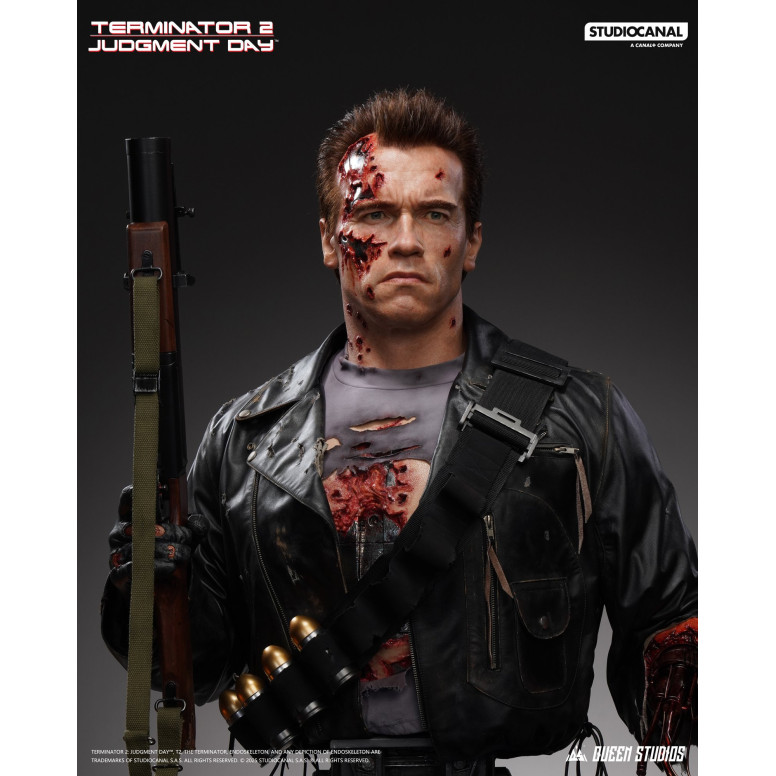 Queen Studios - T-800 Battle Damaged Life-Size Bust - The Terminator 2