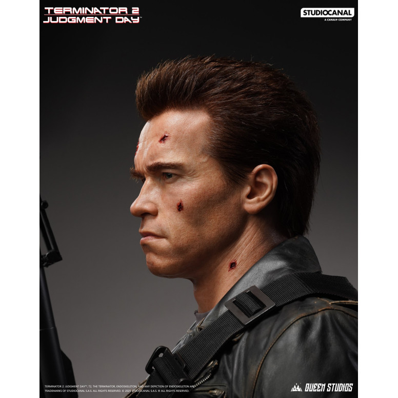 Queen Studios - T-800 Battle Damaged Life-Size Bust - The Terminator 2