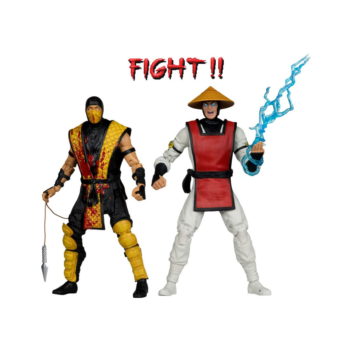 Mc Farlane - Mortal Kombat Klassics - Scorpion vs. Raiden 2-Pack 1/12