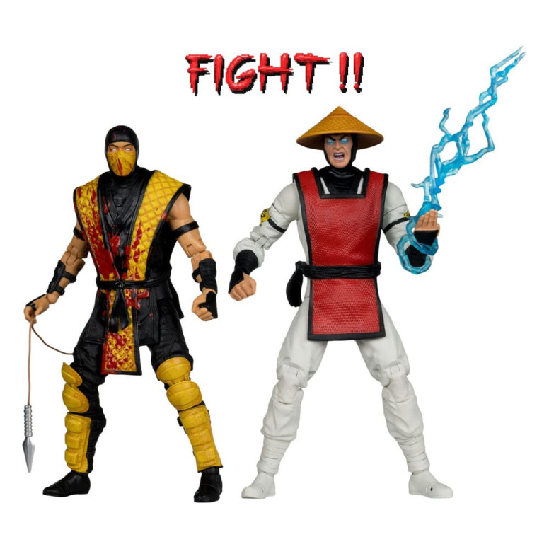 Mc Farlane - Mortal Kombat Klassics - Scorpion vs. Raiden 2-Pack 1/12