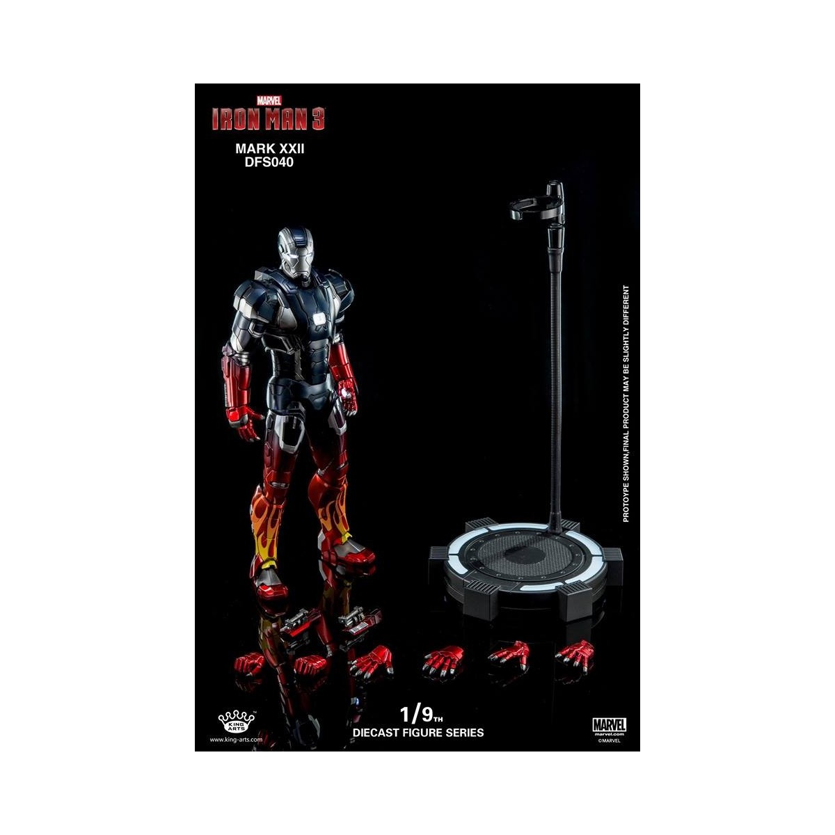 King Arts Iron Man Mark VII 1/9 figurine articulée