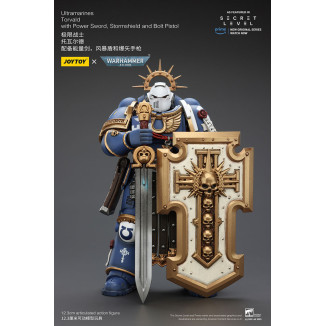 JoyToy - Secret Level - Ultramarines Torvald with Power Sword, Stormshield and Bolt Pistol 1/18 - Warhammer 40000
