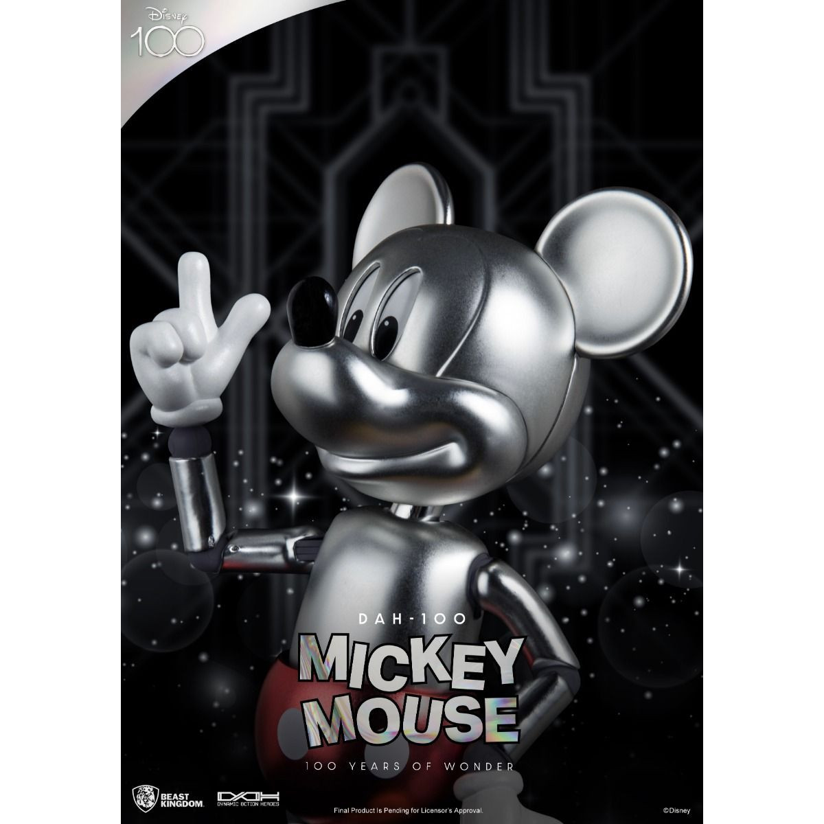 Beast Kingdom Disney 100 Years of Wonder - Mickey Mouse Mouse - Dynamic Action Heroes 1/9 - D100