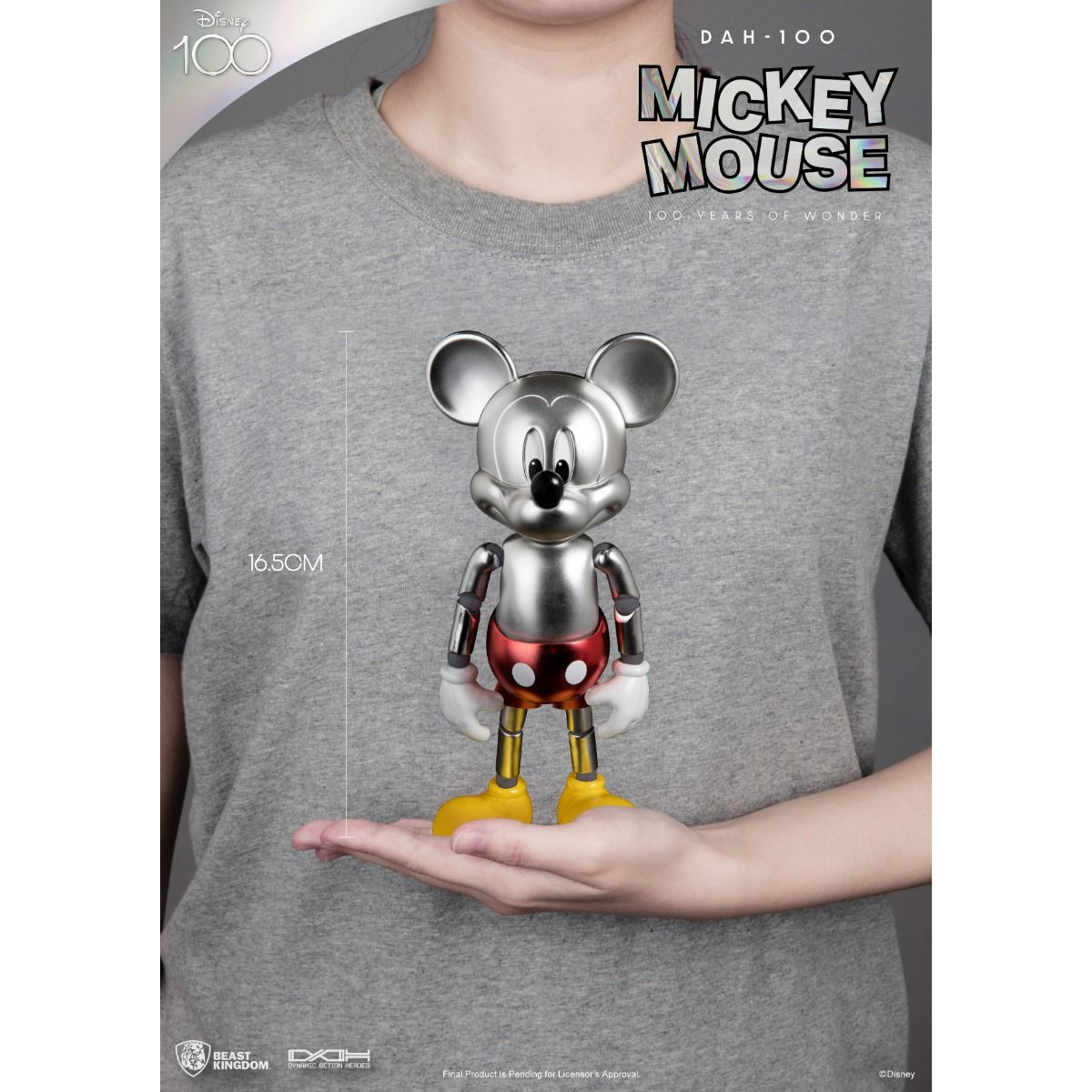 Beast Kingdom Disney 100 Years of Wonder - Mickey Mouse Mouse - Dynamic Action Heroes 1/9 - D100