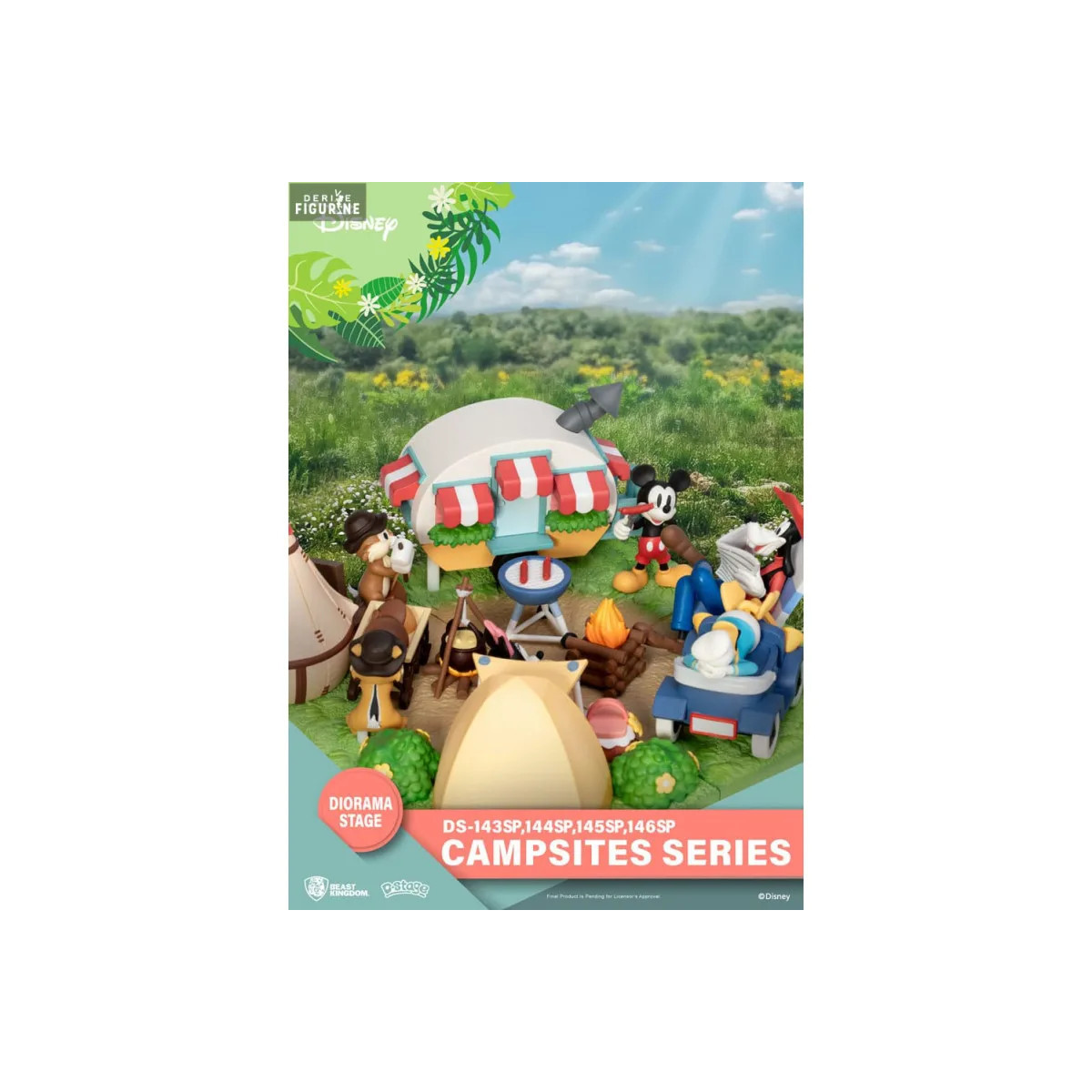 Beast Kingdom Disney - D-Stage PVC Diorama Campsite Series - Mickey Mouse Mouse Special Edition