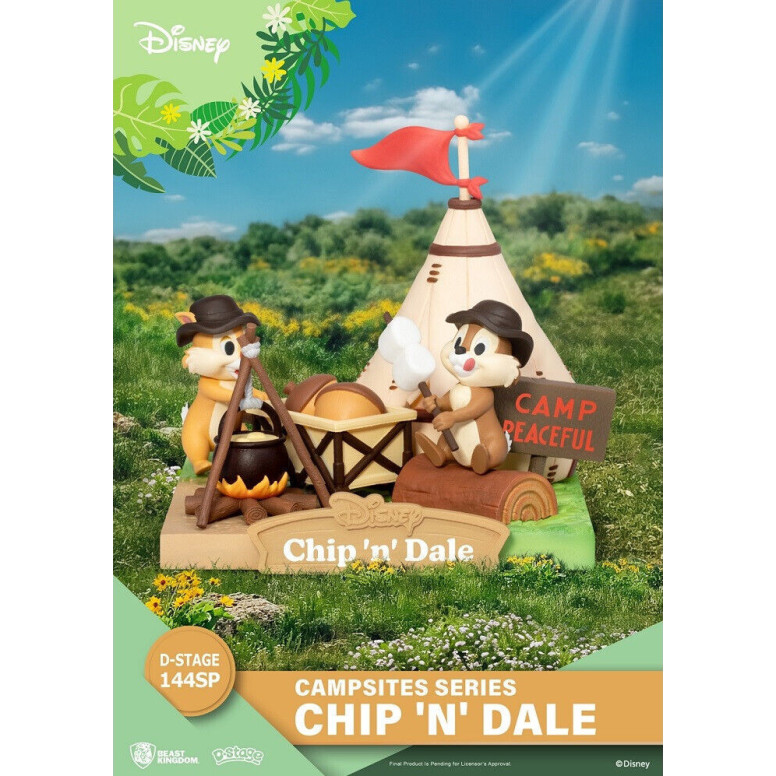 Beast Kingdom Disney - D-Stage PVC Diorama Campsite Series - Chip 'n' Dale Special Edition
