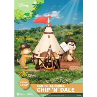 Beast Kingdom Disney - D-Stage PVC Diorama Campsite Series - Chip 'n' Dale Special Edition
