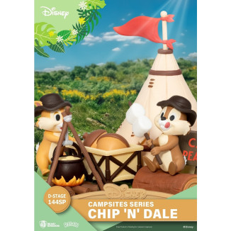 Beast Kingdom Disney - D-Stage PVC Diorama Campsite Series - Chip 'n' Dale Special Edition