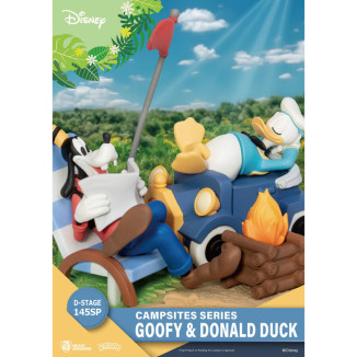 Beast Kingdom Disney - D-Stage PVC Diorama Campsite Series - Goofy & Donald Duck Special Edition