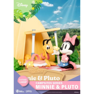 Beast Kingdom Disney - D-Stage PVC Diorama Campsite Series - Minnie & Pluto Special Edition