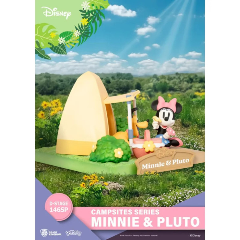 Beast Kingdom Disney - D-Stage PVC Diorama Campsite Series - Minnie & Pluto Special Edition