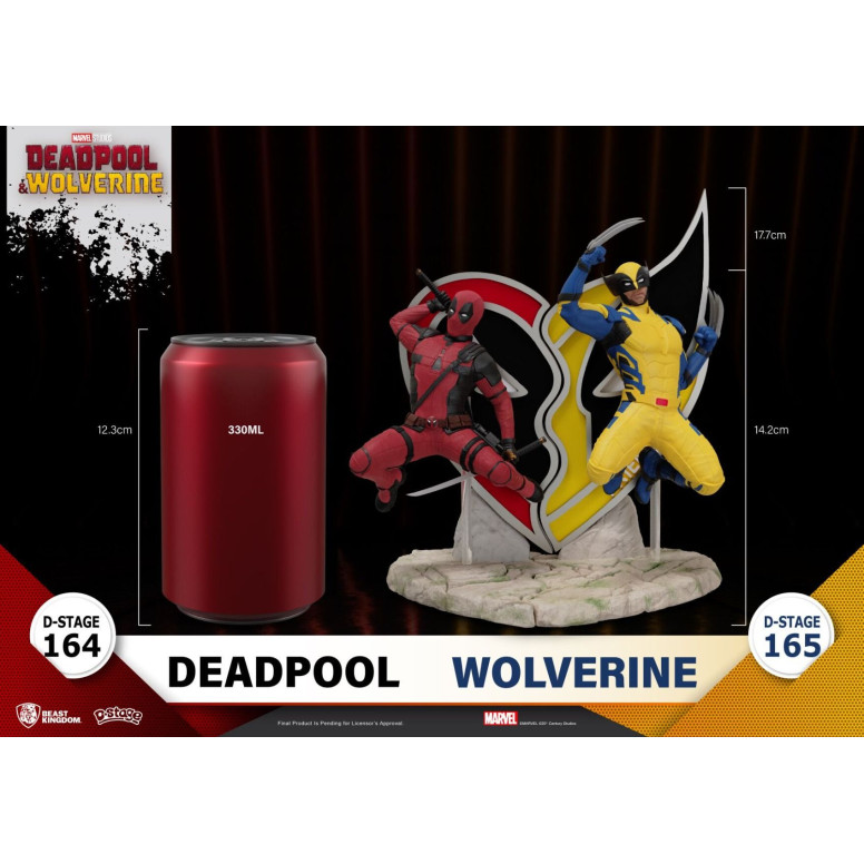 Beast Kingdom Marvel Diorama PVC - Deadpool & Wolverine - Deadpool D-Stage