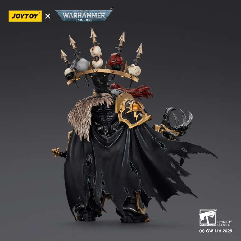JoyToy Chaos Space Marines - Black Legion - Abaddon the Despoiler with Drach'nyen and the Talon of Horus - 1/18 - Warhammer 40K