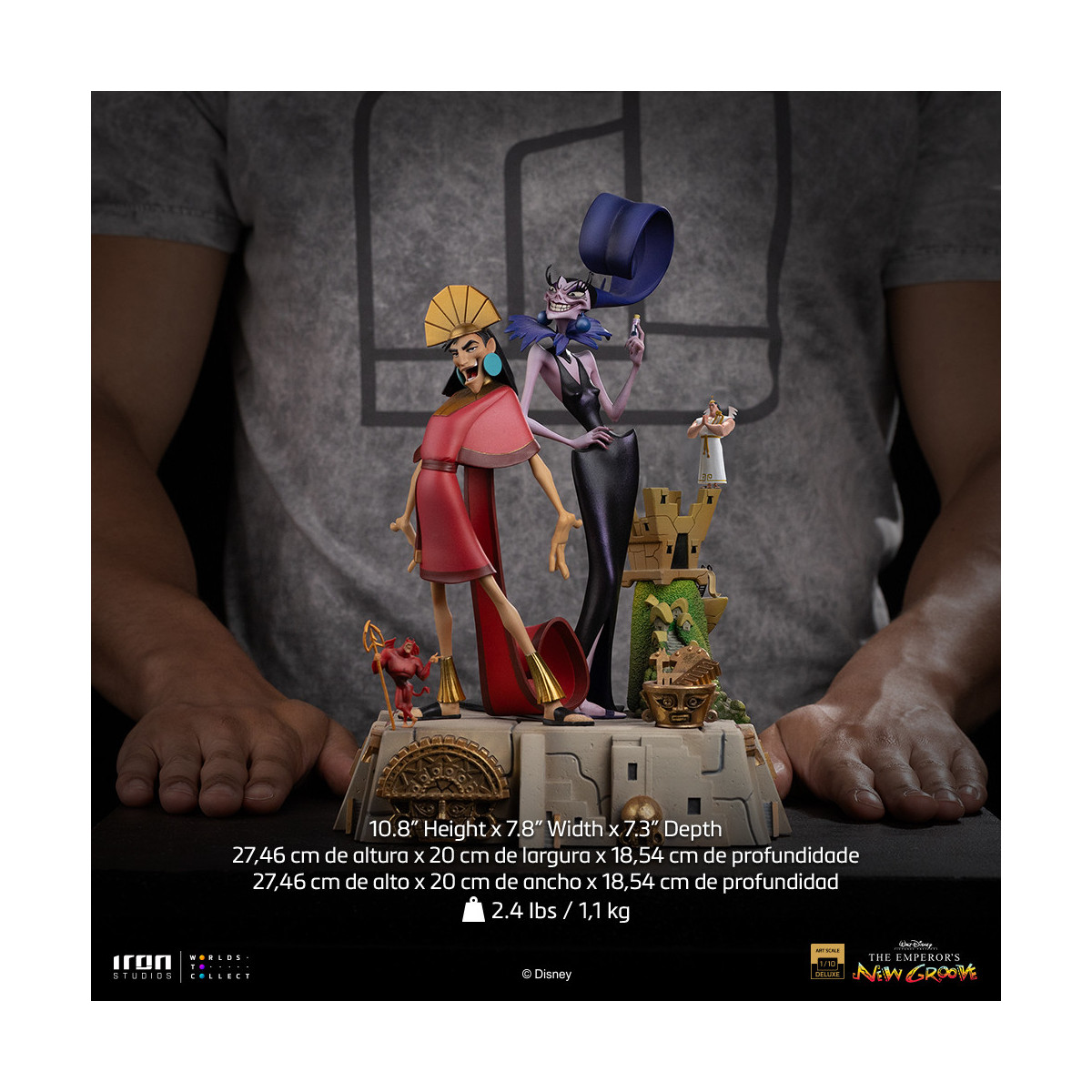 Iron Studios Disney - Kuzko & Yzma Deluxe Art Scale 1/10 - The Emperor's New Groove