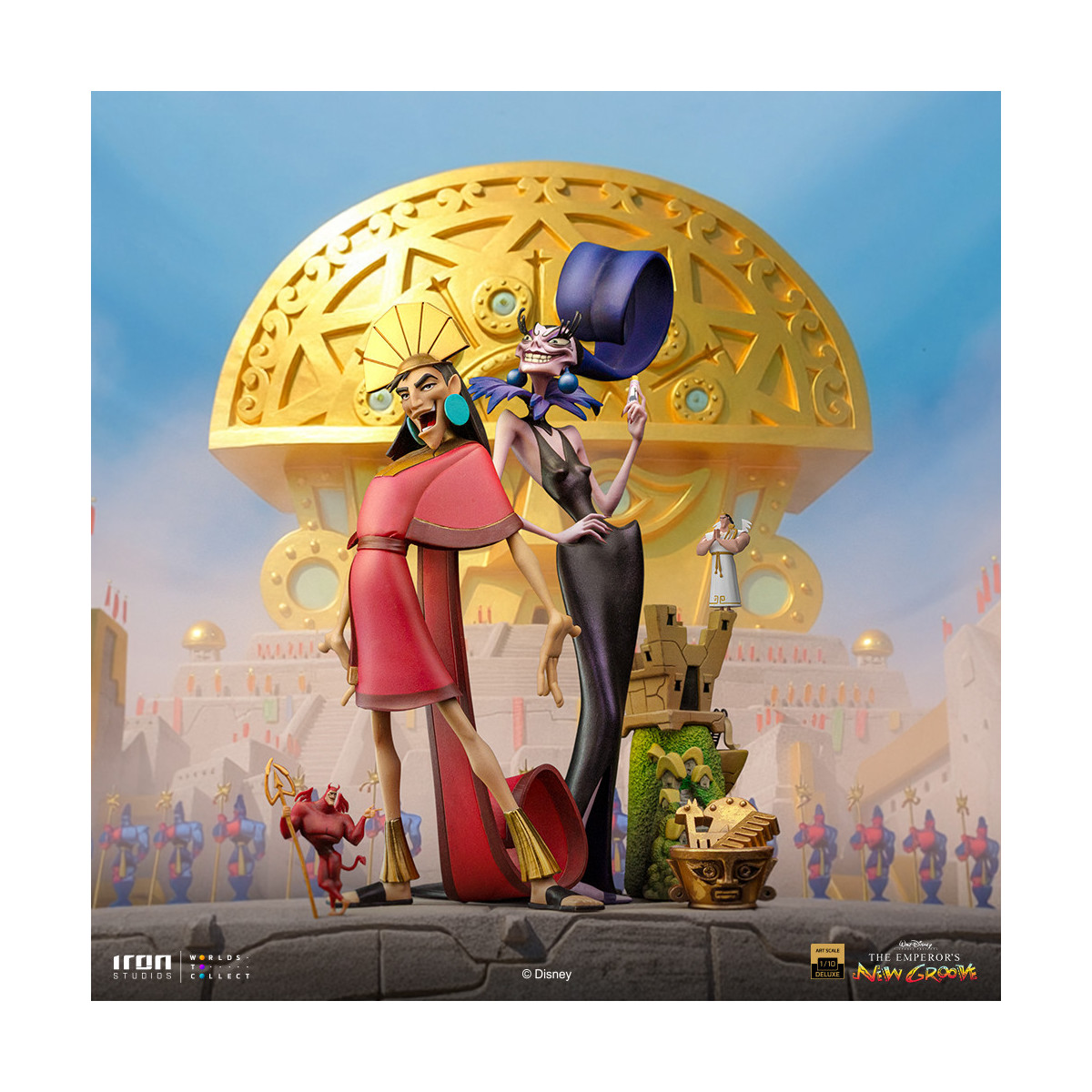 Iron Studios Disney - Kuzko & Yzma Deluxe Art Scale 1/10 - The Emperor's New Groove