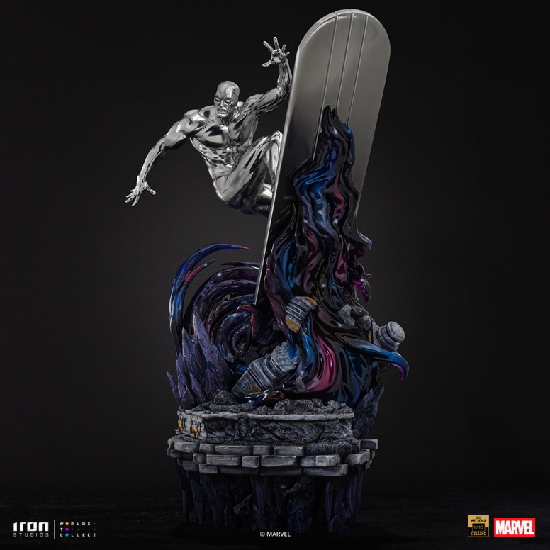 Iron Studios Marvel - Silver Surfer Deluxe Art Scale 1/10 - Infinity Gauntlet Diorama