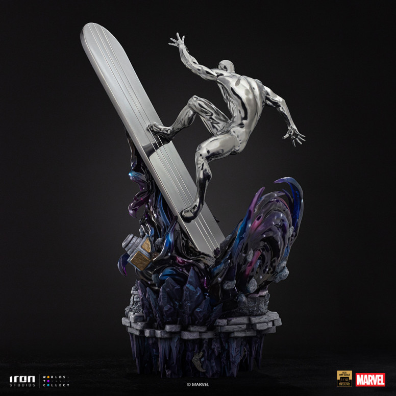 Iron Studios Marvel - Silver Surfer Deluxe Art Scale 1/10 - Infinity Gauntlet Diorama