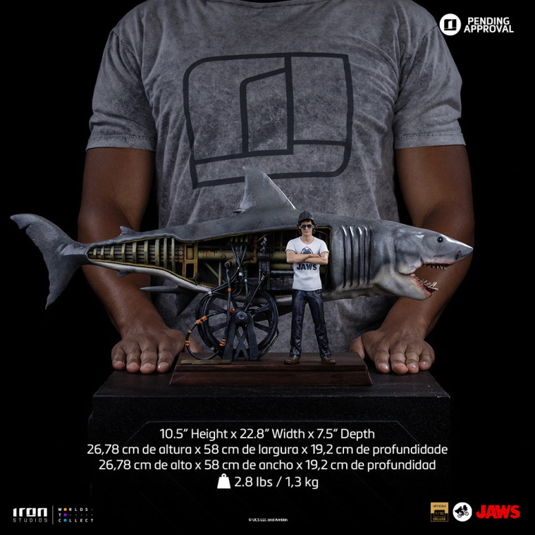Iron Studios - JAWS - Steven Spielberg (Jaws 50th Anniversary) Deluxe Art Scale1/10 - Jaws