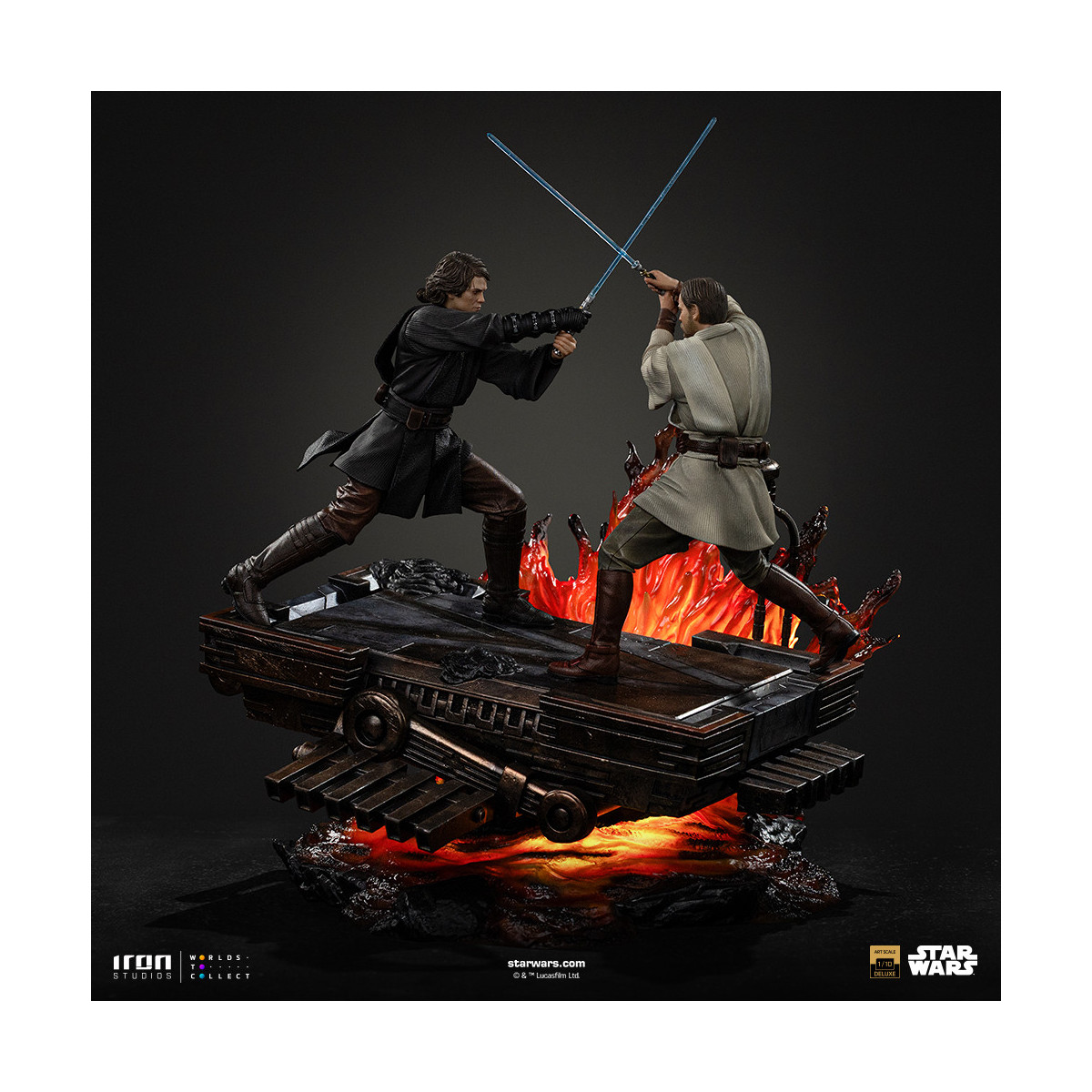 Iron Studios Star Wars - Anakin vs Obi-wan Deluxe Art Scale 1/10 - Episode 3