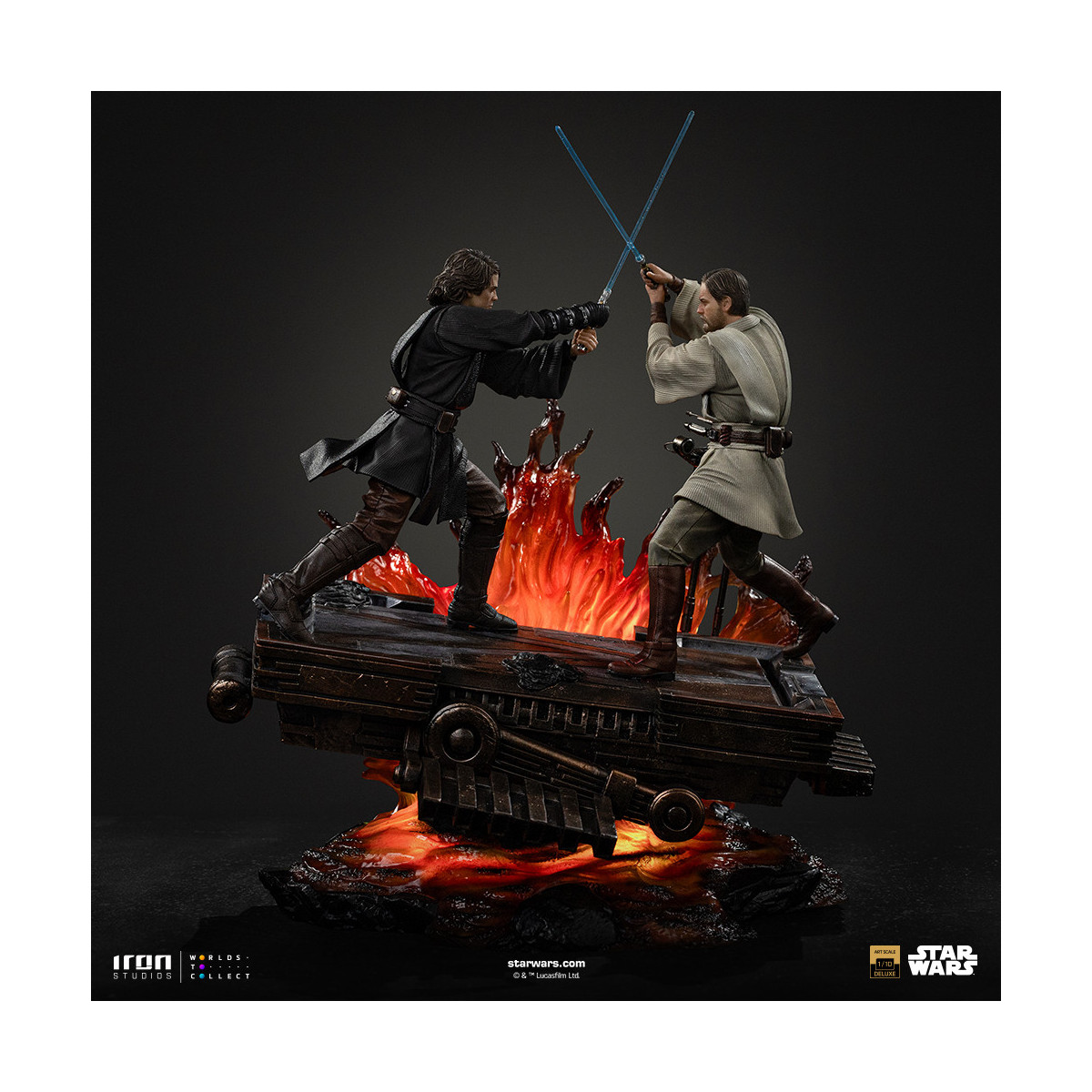 Iron Studios Star Wars - Anakin vs Obi-wan Deluxe Art Scale 1/10 - Episode 3