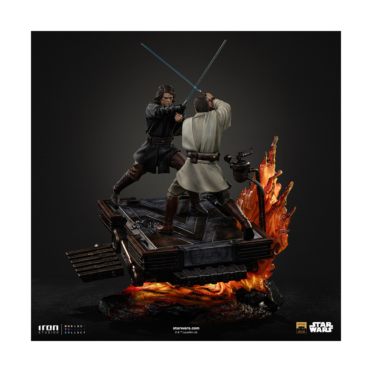 Iron Studios Star Wars - Anakin vs Obi-wan Deluxe Art Scale 1/10 - Episode 3