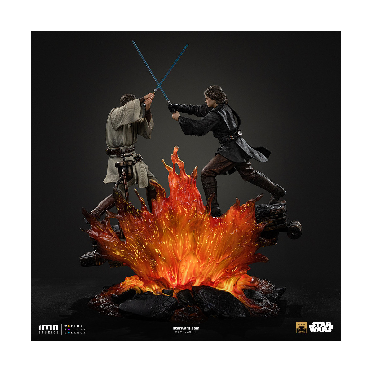 Iron Studios Star Wars - Anakin vs Obi-wan Deluxe Art Scale 1/10 - Episode 3