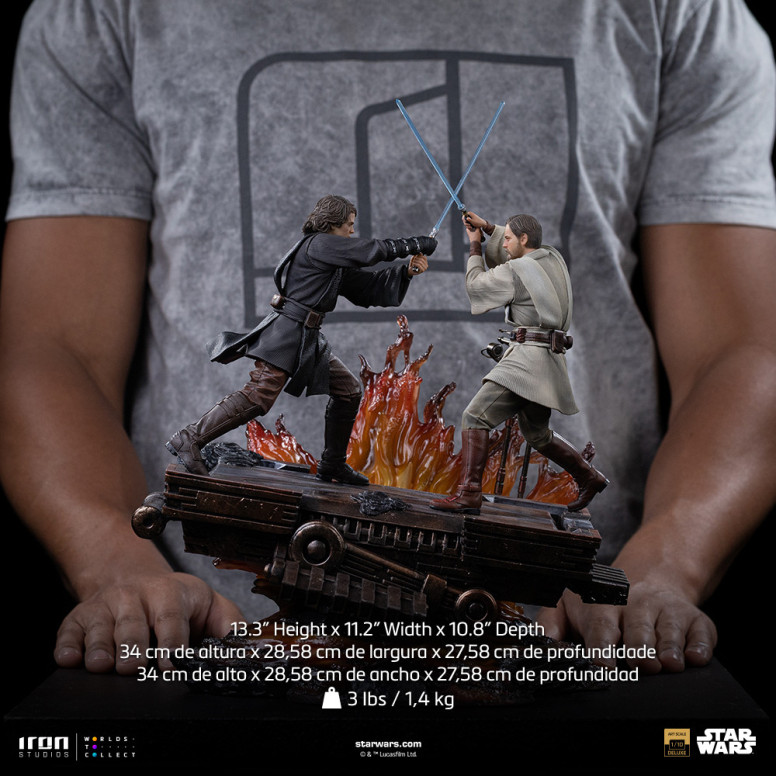Iron Studios Star Wars - Anakin vs Obi-wan Deluxe Art Scale 1/10 - Episode 3