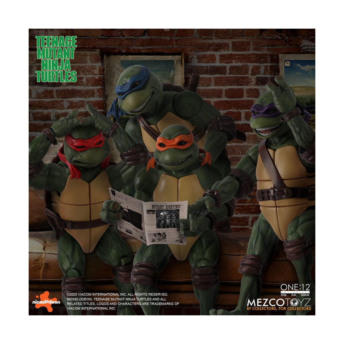 Mezco One 12 - Teenage Mutant Ninja Turtles (1990 Movie) Set of 4 figures - TMNT - Teenage Mutant Ninja Turtles