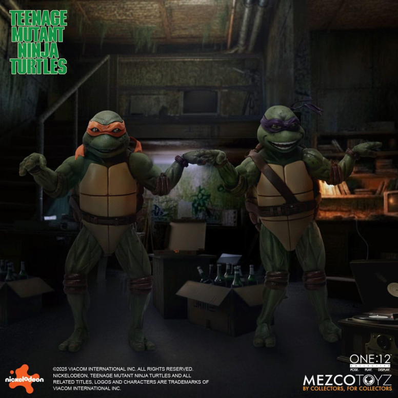 Mezco One 12 - Teenage Mutant Ninja Turtles (1990 Movie) Set of 4 figures - TMNT - Teenage Mutant Ninja Turtles