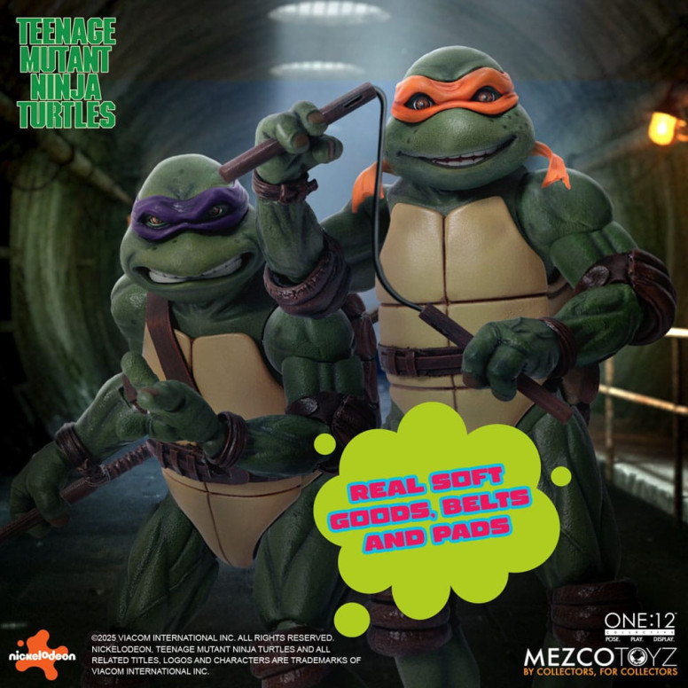 Mezco One 12 - Teenage Mutant Ninja Turtles (1990 Movie) Set of 4 figures - TMNT - Teenage Mutant Ninja Turtles