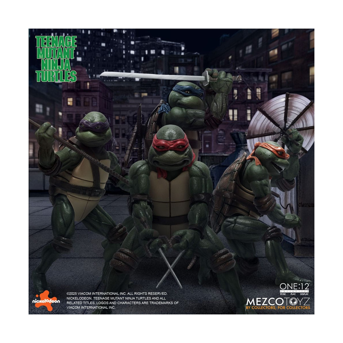 Mezco One 12 - Teenage Mutant Ninja Turtles (1990 Movie) Set of 4 figures - TMNT - Teenage Mutant Ninja Turtles