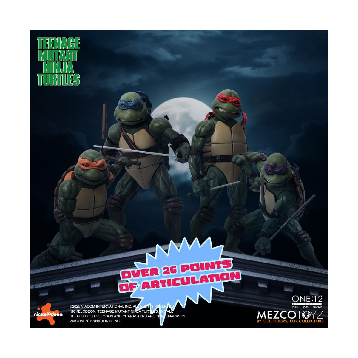 Mezco One 12 - Teenage Mutant Ninja Turtles (1990 Movie) Set of 4 figures - TMNT - Teenage Mutant Ninja Turtles